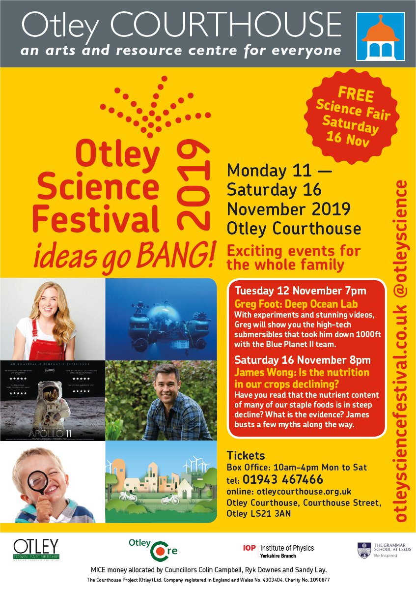 Otley Science Festival 2019 poster